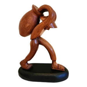 Vintage Hand Carved Sculpture by Artist Jose Pinal, Exhibited at the World's Fair in 1939