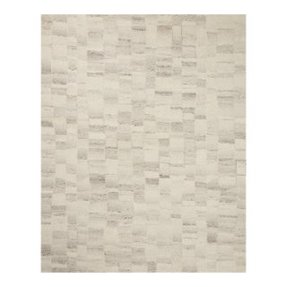 Amber Lewis x Loloi Rocky Ivory / Silver 5'-0" x 7'-6" Area Rug For Sale