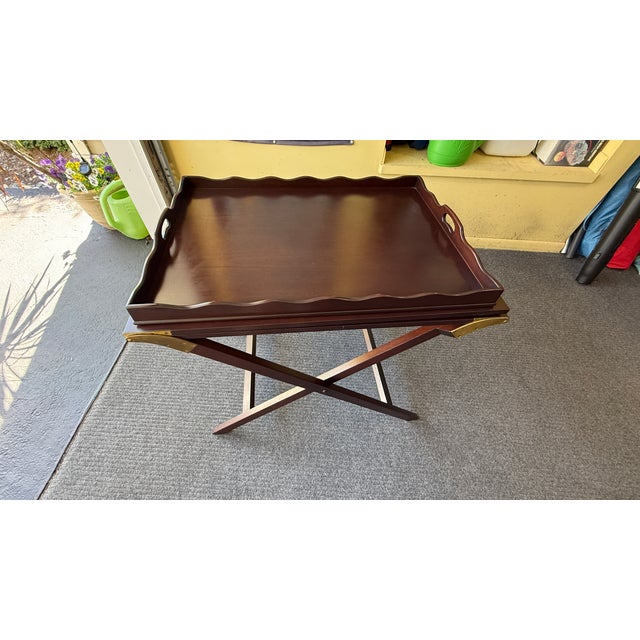 Wood Butler Table by Baker Furniture For Sale - Image 7 of 13