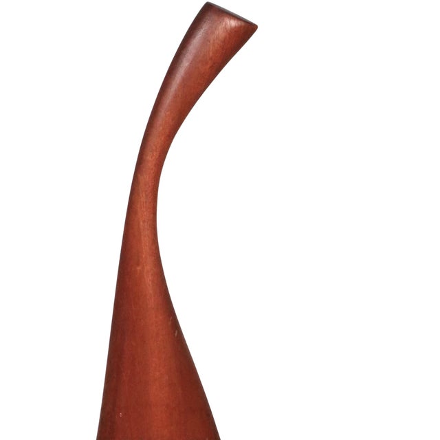 Mid 20th Century Organic Mid Century Wood Sculpture Marked Dinero For Sale - Image 5 of 9