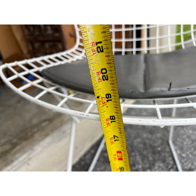 Metal Wire Cage Dining Chairs With Vinyl Pads - Set of 4 For Sale - Image 7 of 11