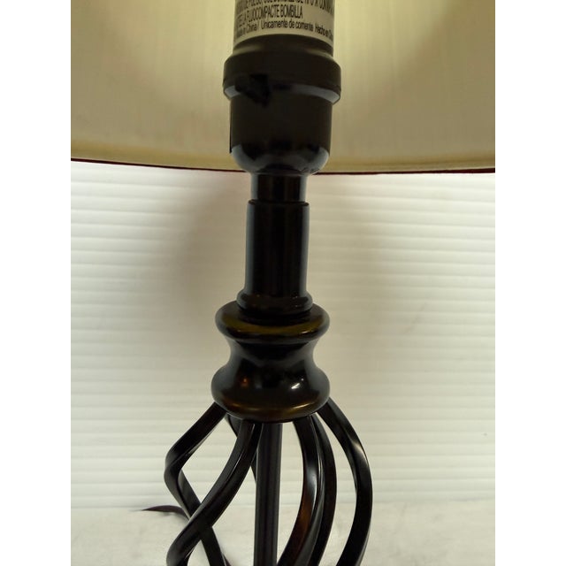 Vintage Style Twisted Cage Table Lamp For Sale - Image 9 of 12