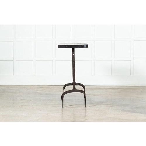 English Wrought Iron Pine Console Table, 1900s For Sale - Image 10 of 18