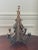 Metal 1980s Christmas Tree Silverplate Five Candle Holder For Sale - Image 7 of 10