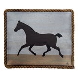 Matt Rix, Naïve Style Galloping Horse, Oil Painting For Sale