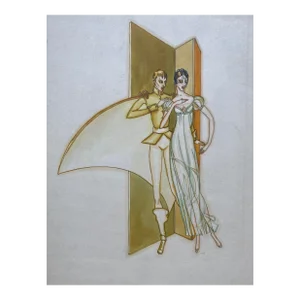 1930s Clifford Thompson Art Deco Figure Painting