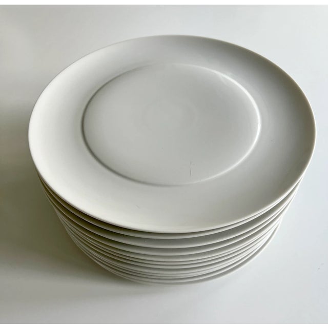 1990s 1990s Mikaela Dorfel Mono Germany Gemiini Porcelain Dinner Plates - Set of 6 For Sale - Image 5 of 5