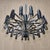 Large Vintage Italian Space Age Chandelier in Chrome by Gaetano Sciolari, 1970s For Sale - Image 6 of 18