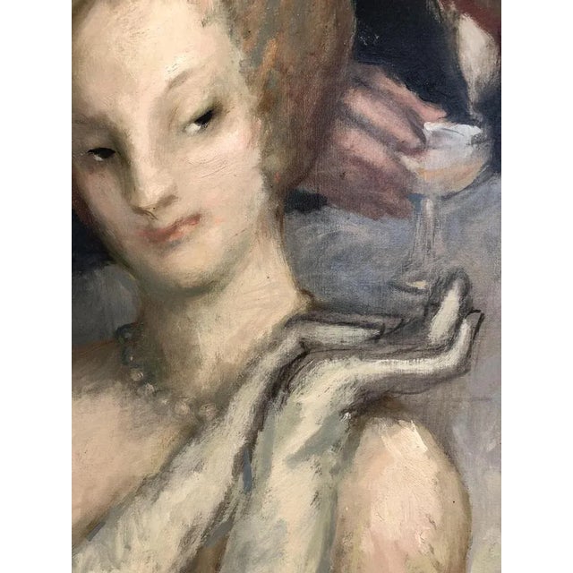 Giannino Marchig, La Paternale, 1973, Oil on Canvas For Sale - Image 4 of 12