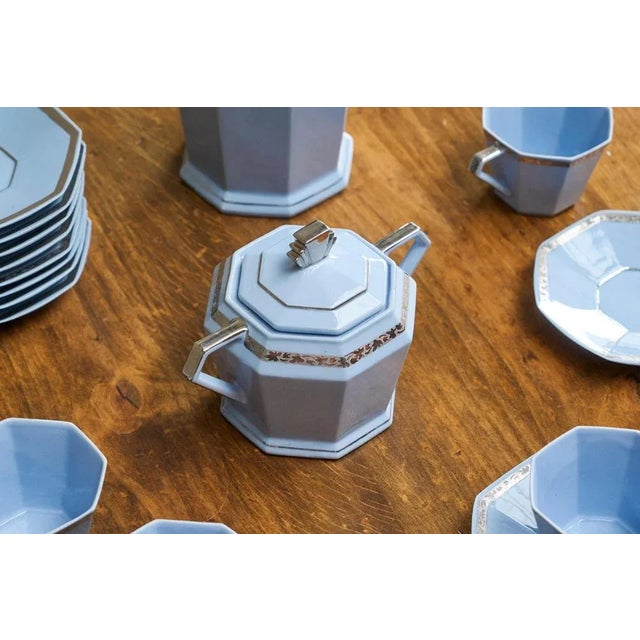 1920s Vintage Belgian Art Deco Coffee Set, 1920s, Set of 22 For Sale - Image 5 of 18