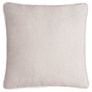 Happy Frame White Velvet Cushion Cover by LO Decor For Sale