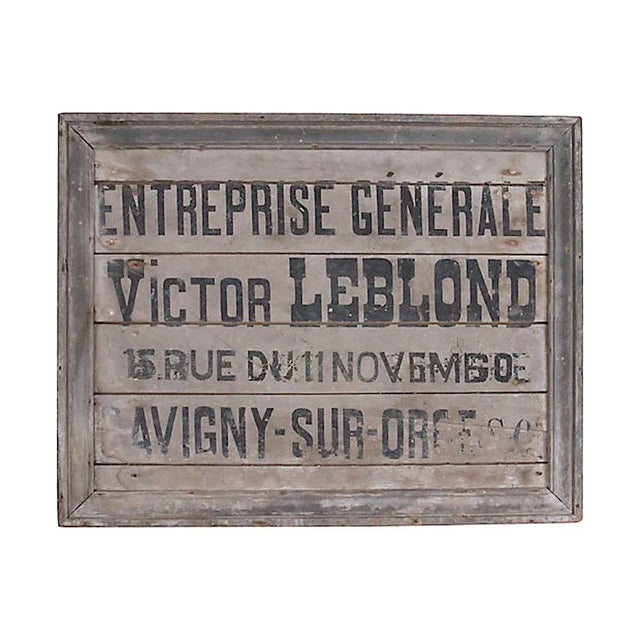 1920s French General Contractor Sign For Sale - Image 5 of 5