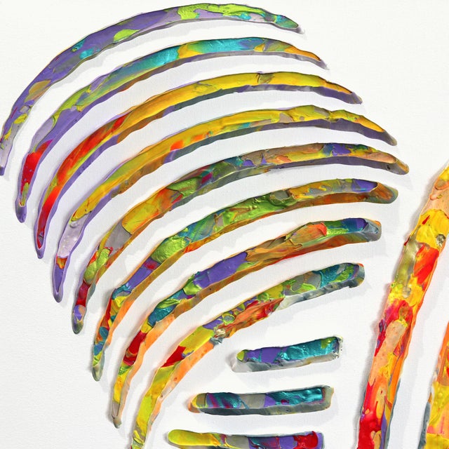 Playing with the interaction between positive and negative space, strong colors on neutral backgrounds, Canadian artist...