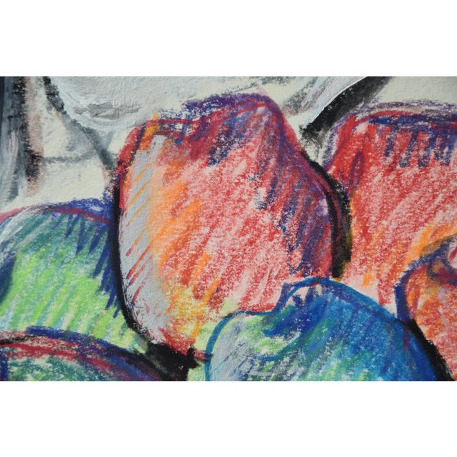 Richild Holt, Still Life with Apples, 1992, Mixed Media For Sale - Image 9 of 13
