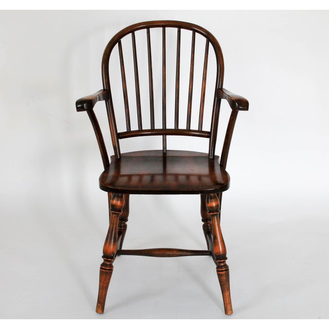 Antique Wooden Arm Chair Chairish
