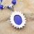 Early 21st Century Blue Catsite With Lapis Lazuli Sterling Necklace For Sale - Image 5 of 8
