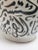 Mid 20th Century Moroccan Black Glazed Ceramic Vase With Arabic Calligraphy Writing For Sale - Image 5 of 12