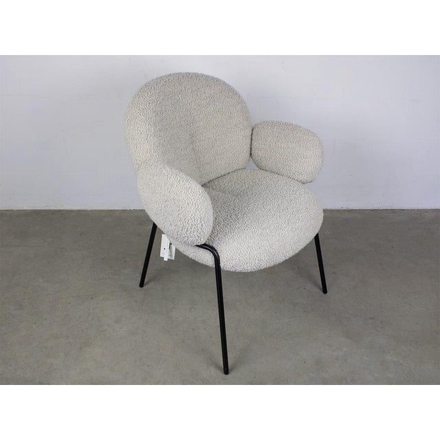 Fabric Nimbus Nuvola 100% wool, frame steel black. This piece has an attribution mark, I am sure that it is completely...