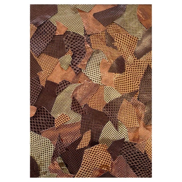 Gilbert Albert, Snake Collage, 2016, Leather For Sale