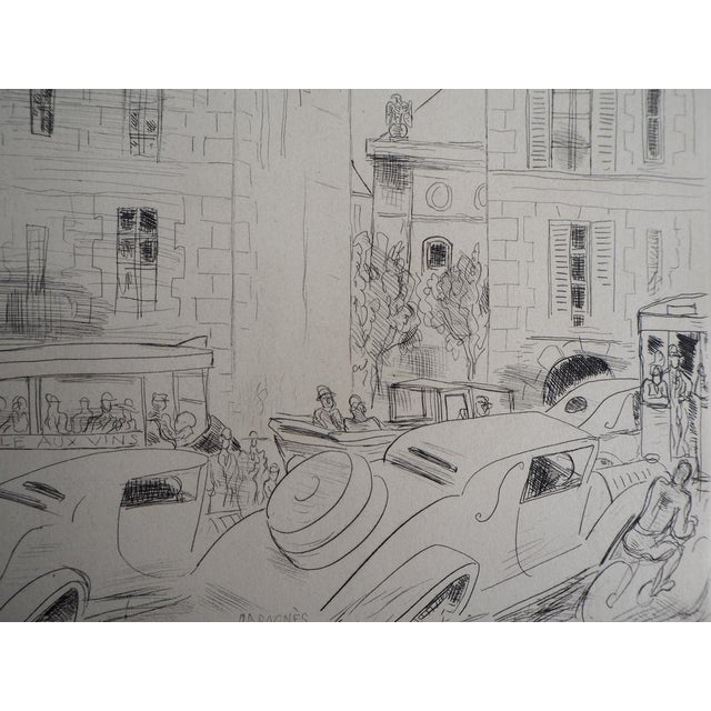 Jean-Gabriel Daragnes, Presence of Paris, 1937, Engraving For Sale - Image 5 of 7