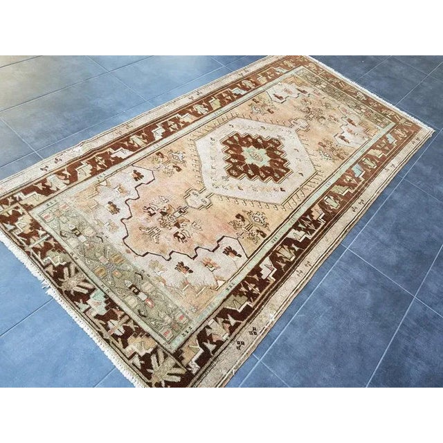 Tribal Vintage Handmade Tribal Rug- 3′6″ × 6′10″ For Sale - Image 3 of 11