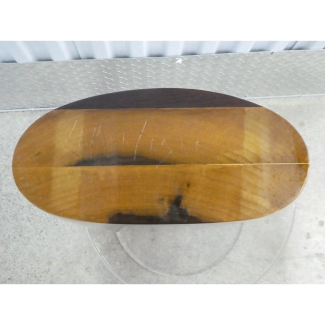 Brown Paul LaMontagne Studio Inlaid Turned Wood Vase For Sale - Image 8 of 9