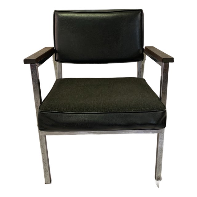Vintage Eck-Adams Chrome Frame Office Chair For Sale