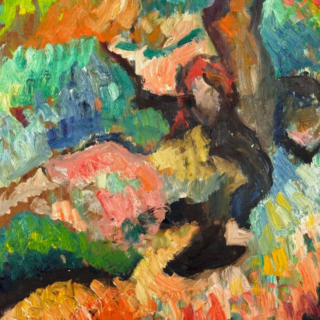 1964 Original Double Sided Oil Paintings on Board, Signed in Manner of Van Gogh & Paul Cézanne For Sale - Image 15 of 17