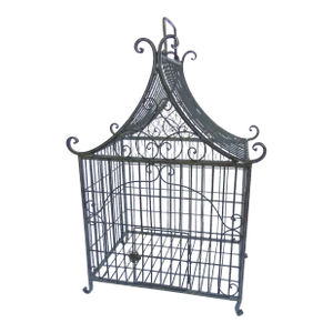 Vintage Metal Pagoda Bird Cage