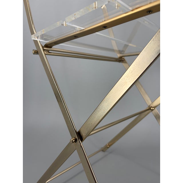 Hollywood Regency Folding Chair by Yonel Lebovici and Bernard Berthet for Marais International, France, 1973 For Sale - Image 9 of 14
