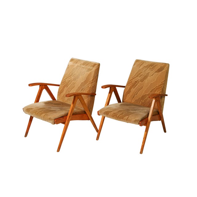 Czechoslovak Armchairs, 1960s, Set of 2 For Sale - Image 11 of 11
