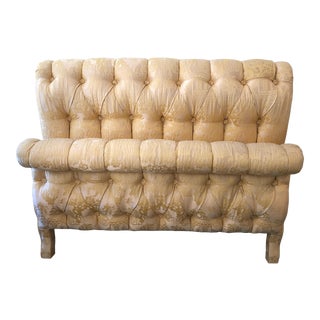 Cowtan & Tout Brocatello Upholstered Queen Headboard and Footboard - 2 Pieces For Sale
