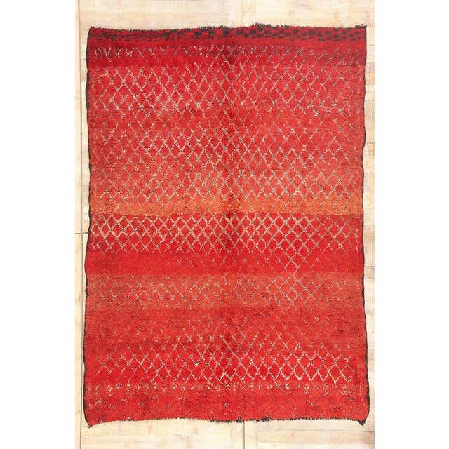 Vintage Beni M'Guild Moroccan Rug, 06'10 X 09'11 For Sale - Image 10 of 10