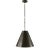 Thomas O'Brien for Visual Comfort Signature Goodman Small Hanging Light in Bronze with Bronze Shade For Sale