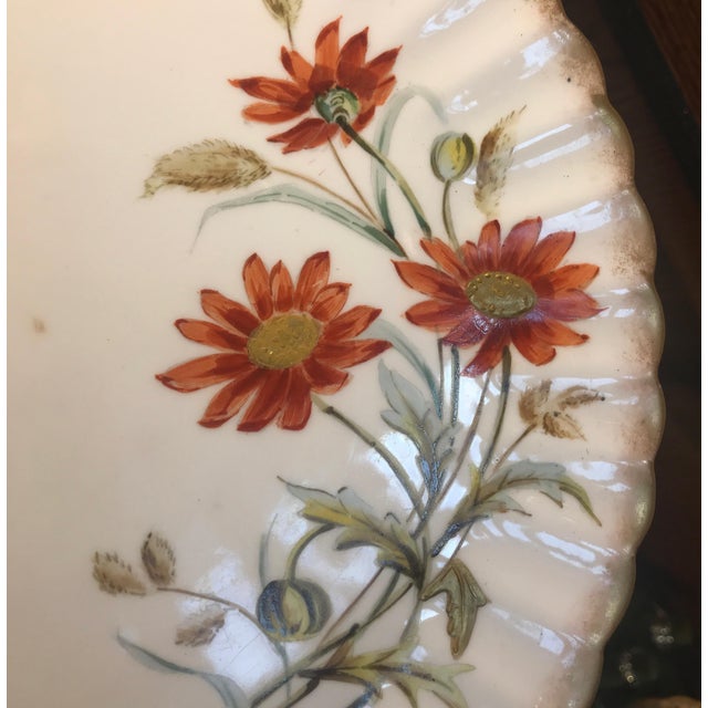 Victorian 19th Century English Hand Painted Compotes - a Pair For Sale - Image 3 of 14