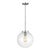Thomas O'Brien By Visual Comfort Studio Kate 1-Light Sphere Pendant in Brushed Nickel For Sale