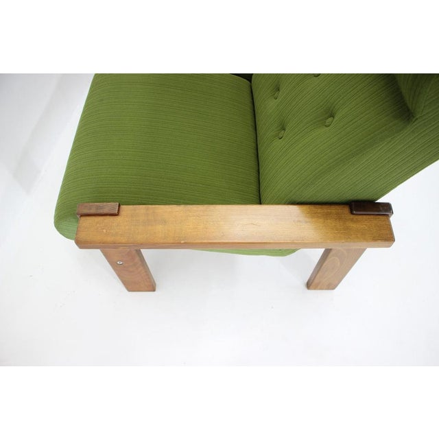 Czechoslovakian Three-Seater Beech Sofa, 1970s For Sale - Image 12 of 14