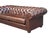 Brown Vintage Cognac Brown Leather Chesterfield Sofa | Deep Tufted English Club Couch For Sale - Image 8 of 14