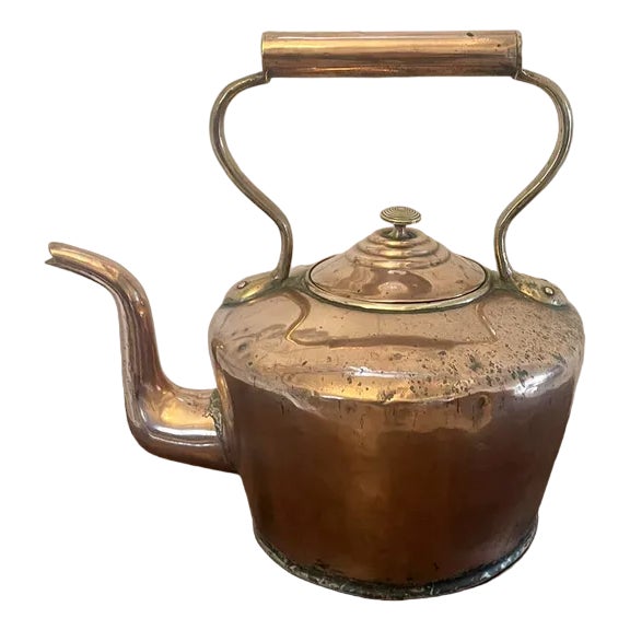 Large Antique George III Copper Kettle, 1800 For Sale