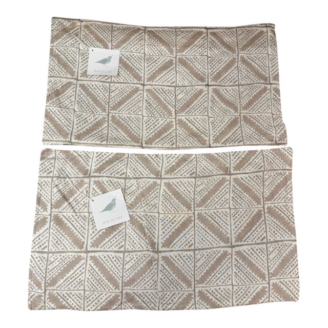 Serena & Lily Lumbar Pillow Covers, Pair For Sale