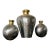 1990s Metal Vases- Set of 3 For Sale