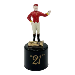 Vintage the 21 Club Nyc Restaurant Equestrian Jockey Lighter