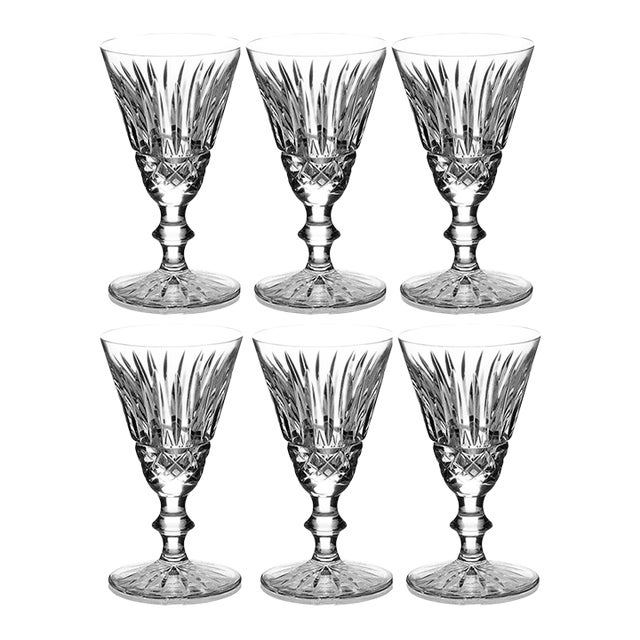 Waterford Cut Crystal Tramore Pattern Sherry Glasses - Set of 6 For Sale