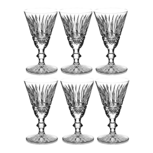 Waterford Cut Crystal Tramore Pattern Sherry Glasses - Set of 6