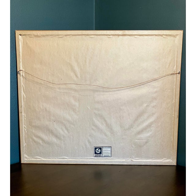 Vintage Framed Artwork Lithograph Reproduction Titled "Tropical Fig Tree" by the American Artist Michael Edward Arth For Sale - Image 11 of 18