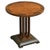 Art Deco Pedestal Table in Walnut, Oak and Brass from De Coene Frères, Belgium, 1930s For Sale - Image 14 of 14