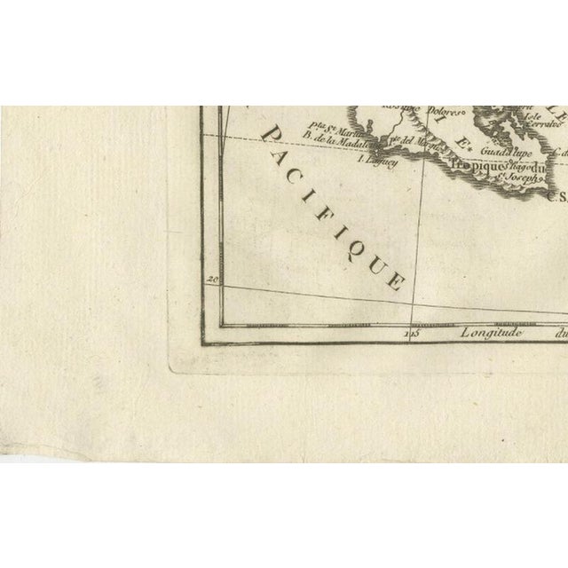 Map of Southern Mexico and New Spain by Rigobert Bonne, 1780s For Sale - Image 9 of 12