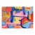 Blue, Pink & Red Abstract in Watercolor on Paper by Les Anderson For Sale