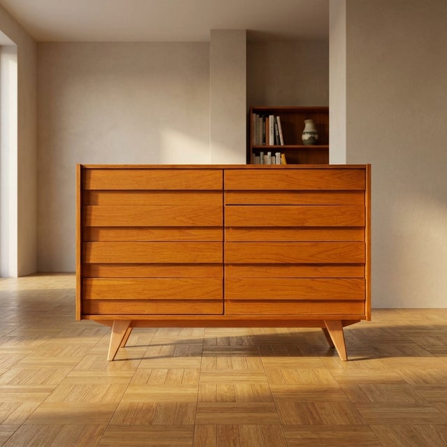 1960s Vintage Czech U-453 Chest of Drawers by Jiří Jiroutek, 1960s For Sale - Image 5 of 11