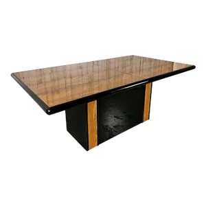 Italian Mahogany & Lacquer Dining Table